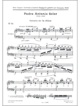 Sonate 12 En Fa dièse Majeur - Antonio Padre Soler - Partition